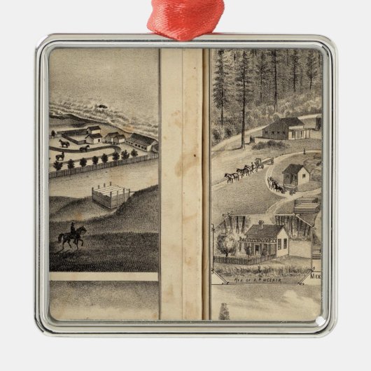 Regel Ranch Old Fort Ross Meeker Bros Metalen Ornament (Voorkant)