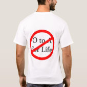 Regel tegen eeuwigheid t-shirt (Achterkant)