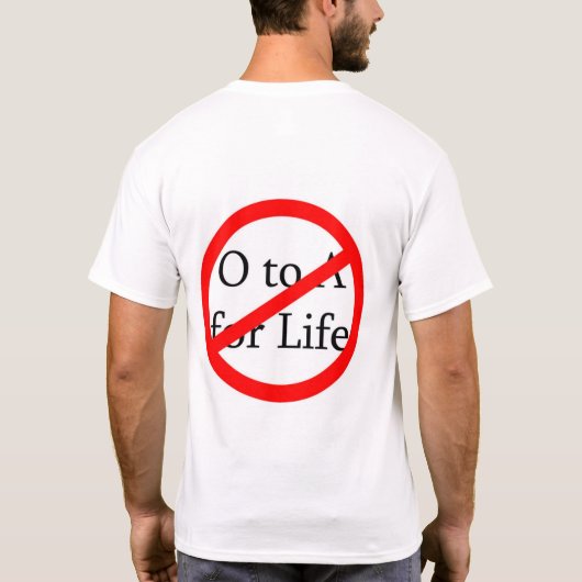 Regel tegen eeuwigheid t-shirt (Achterkant)