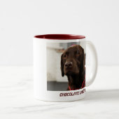 Regel van Chocolade Lab Tweekleurige Koffiemok (Voorkant rechts)