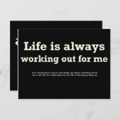 Regel van de aantrekkingskracht #0001 briefkaart (Voorkant / Achterkant)