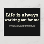 Regel van de aantrekkingskracht #0001 briefkaart (Voorkant)