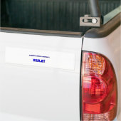 Regel voor administratieve assistenten! bumpersticker (Op Truck)