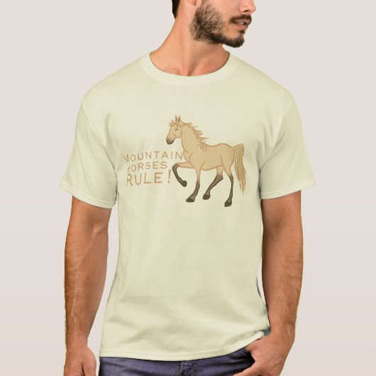 Regel voor bergpaarden t-shirt (Voorkant)