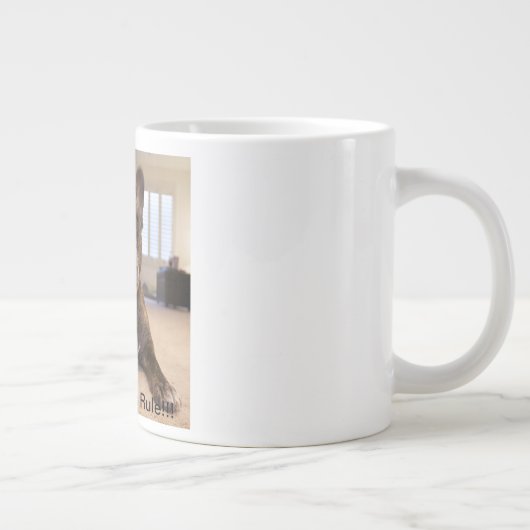 Regel voor bulledogs grote koffiekop (Rechts)