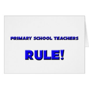 Regel voor de basisschoolleraren!