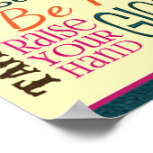 Regel voor de kamer van de lerarenklasse Naam toev Poster (Hoek)