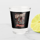 Regel voor fietsers shot glas (Voorkant)