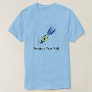 Regel voor fonteinen en nibs t-shirt