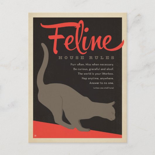 Regel voor het hoofdkwartier briefkaart (Voorkant)