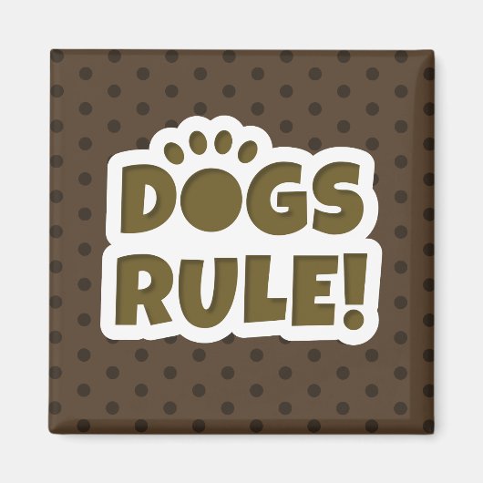 Regel voor honden magneet (Voorkant)