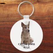 Regel voor honden sleutelhanger (Voorkant)