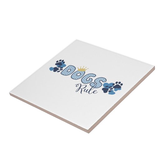 Regel voor honden tegeltje (Zijkant)