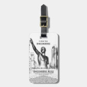 Regel voor ingenieurs bagagelabel (Voorkant verticaal)