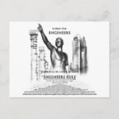 Regel voor ingenieurs briefkaart (Voorkant)