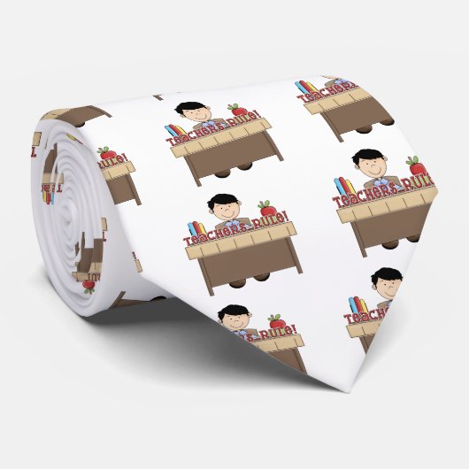 Regel voor leraren - Mannelijke overhemden en cade Stropdas (Opgerold)