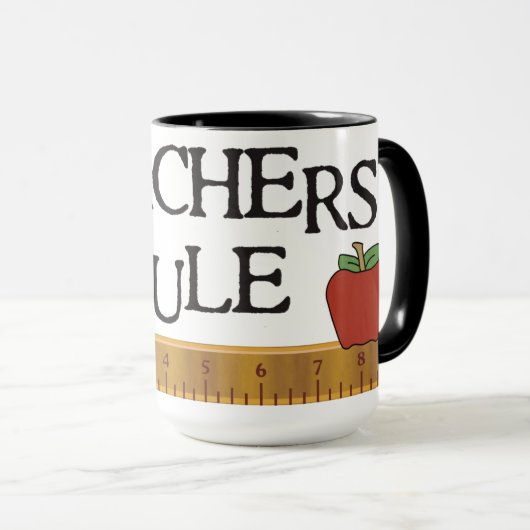 Regel voor leraren mok (Voorkant rechts)