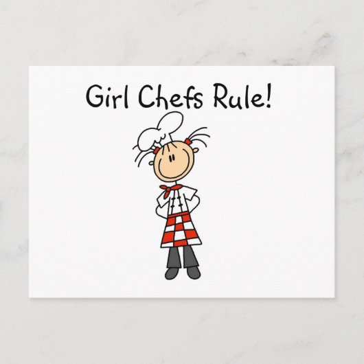 Regel voor meisjes Chefs Briefkaart (Voorkant)