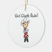 Regel voor meisjes Chefs Keramisch Ornament (Links)