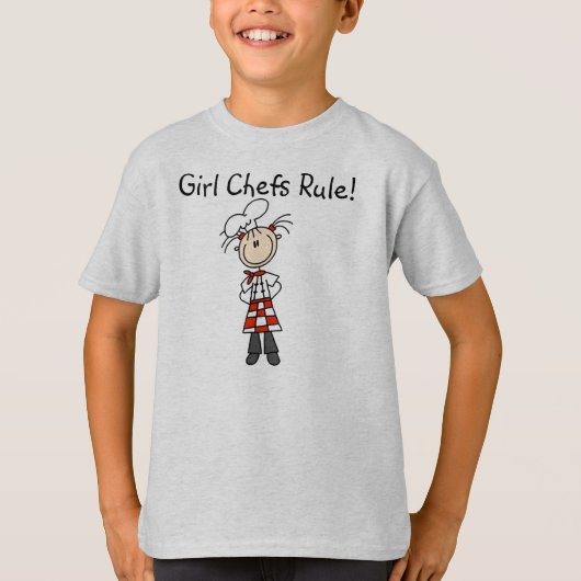 Regel voor meisjes Chefs T-shirt (Voorkant)