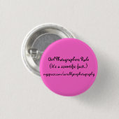 Regel voor meisjesfotografen (Het is een wetenscha Ronde Button 3,2 Cm (Voorkant /achterkant)