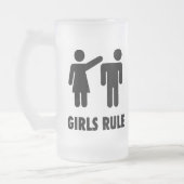 Regel voor Mok-meisjes Matglas Bierpul (Links)