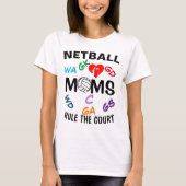 Regel voor Netball-meubels van aangepaste afspeels T-shirt (Voorkant)