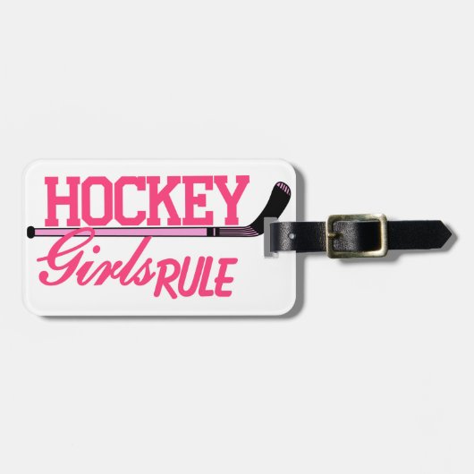 Regel voor ockey Girls Bagagelabel (Voorkant horizontaal)