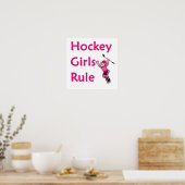 Regel voor ockey Girls Poster (Keuken)