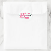Regel voor ockey Girls Ronde Sticker (Tas)