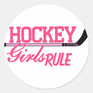 Regel voor ockey Girls Ronde Sticker