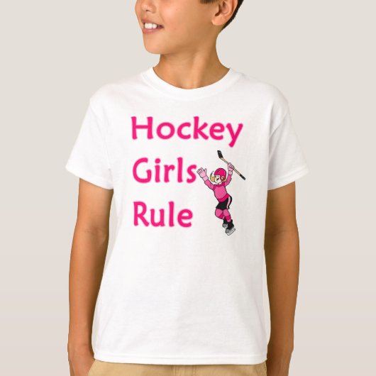 Regel voor ockey Girls T-shirt (Voorkant)