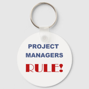 Regel voor projectmanager! sleutelhanger