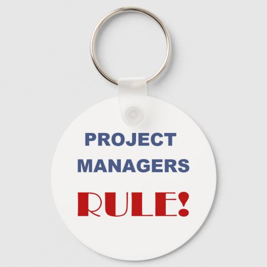 Regel voor projectmanager! sleutelhanger (Voorkant)