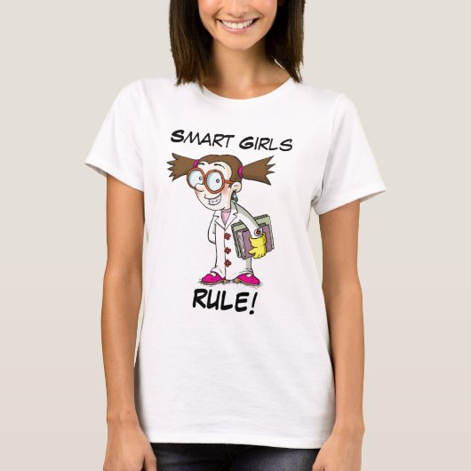 Regel voor slimme meisjes t-shirt (Voorkant)