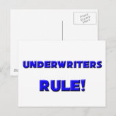 Regel voor underwriters! briefkaart (Voorkant / Achterkant)