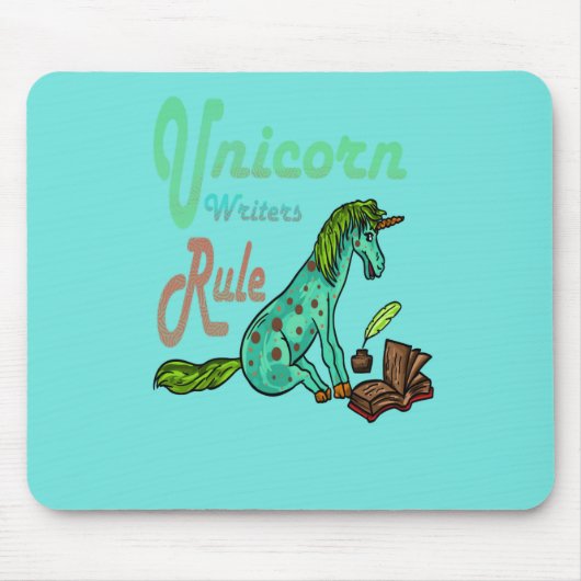 Regel voor Unicorn Writers Muismat (Voorkant)