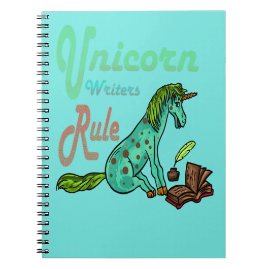 Regel voor Unicorn Writers Notitieboek (Voorkant)