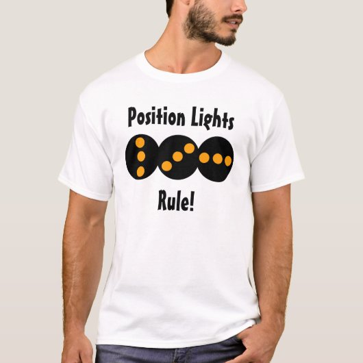 Regel voor verlichting plaatsen! t-shirt (Voorkant)