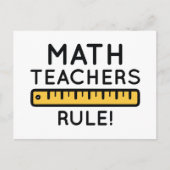 Regel voor wiskunde docenten briefkaart (Voorkant)