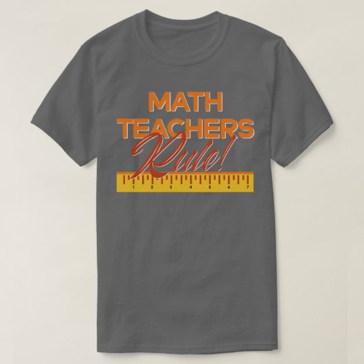 Regel voor wiskunde docenten t-shirt (Design voorkant)