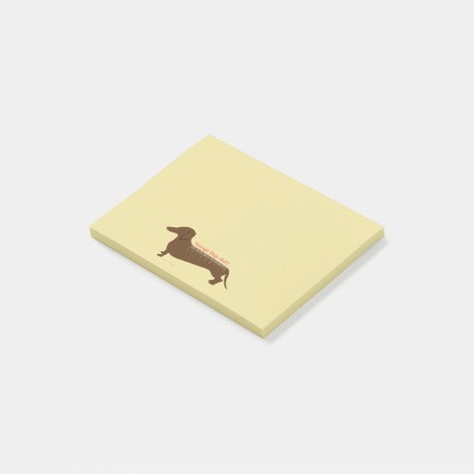 Regel voor worst-honden post-it® notes (Schuin)
