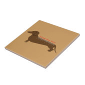 Regel voor worst-honden tegeltje (Zijkant)