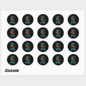 Regelaar van de troon ronde sticker (Vel)