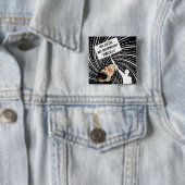 Regelaars zijn incompetente imbecilinders vierkante button 5,1 cm (In situ)