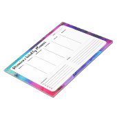 Regelboog Abstract per week om een lijstbandopanne Notitieblok (Schuin)