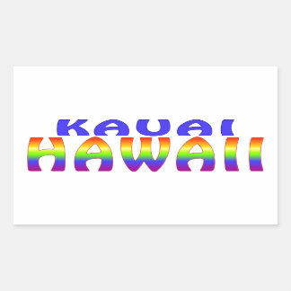 Regelboog Kauai Hawaii Rechthoekige Sticker
