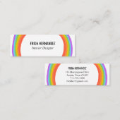 Regelboog Mini Visitekaartje (Voorkant / Achterkant)