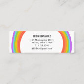 Regelboog Mini Visitekaartje (Achterkant)