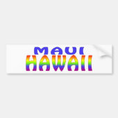 Regelboog van Maui Hawaii Bumpersticker (Voorkant)